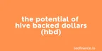 The potential of Hive Backed Dollars (HBD) thumbnail