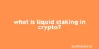 What is liquid staking in crypto DeFi? thumbnail