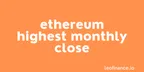 Ethereum highest monthly close EVER - Has 5K in its sights thumbnail