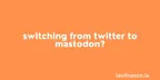 Switching from Twitter to Mastodon? Try Hive instead thumbnail