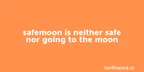 SafeMoon is neither safe nor going to the moon thumbnail