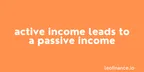 Active income leads to a passive income on Hive thumbnail