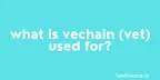 What is VeChain (VET) used for? thumbnail