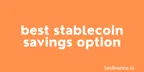Best stablecoin savings option - 20% interest on Hive Backed Dollars (HBD) thumbnail
