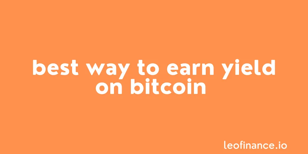 Best way to earn yield on Bitcoin - Cub Finance Kingdoms