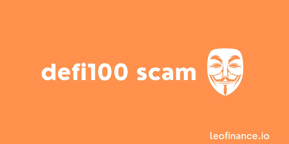 The DeFi100 scam.