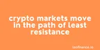 Crypto markets move in the path of least resistance thumbnail