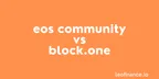 EOS community vs Block.One thumbnail