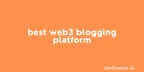 Best Web3 blogging platform: LeoFinance thumbnail