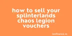 How to sell your Splinterlands Chaos Legion Vouchers on Hive-Engine thumbnail